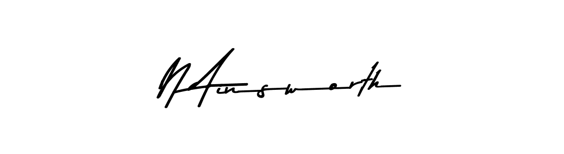 This is the best signature style for the N Ainsworth name. Also you like these signature font (Asem Kandis PERSONAL USE). Mix name signature. N Ainsworth signature style 9 images and pictures png