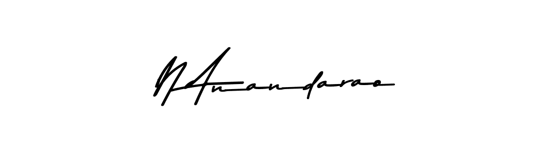The best way (Asem Kandis PERSONAL USE) to make a short signature is to pick only two or three words in your name. The name N Anandarao include a total of six letters. For converting this name. N Anandarao signature style 9 images and pictures png