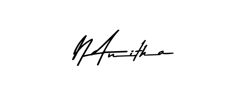 This is the best signature style for the N Anitha name. Also you like these signature font (Asem Kandis PERSONAL USE). Mix name signature. N Anitha signature style 9 images and pictures png