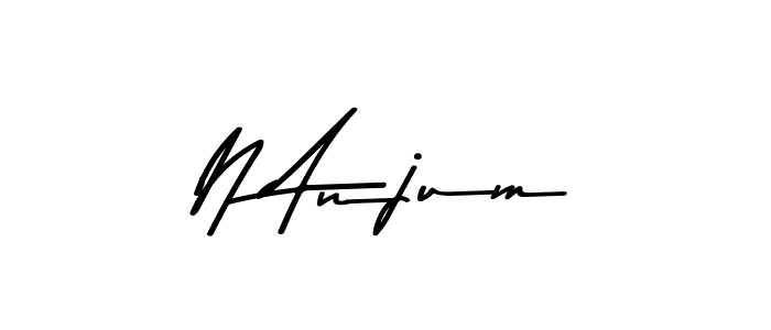 Make a beautiful signature design for name N Anjum. Use this online signature maker to create a handwritten signature for free. N Anjum signature style 9 images and pictures png