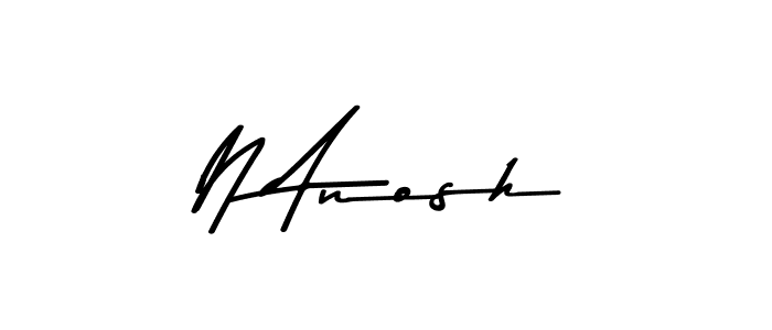Also we have N Anosh name is the best signature style. Create professional handwritten signature collection using Asem Kandis PERSONAL USE autograph style. N Anosh signature style 9 images and pictures png