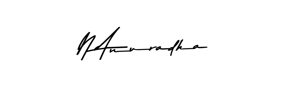 N Anuradha stylish signature style. Best Handwritten Sign (Asem Kandis PERSONAL USE) for my name. Handwritten Signature Collection Ideas for my name N Anuradha. N Anuradha signature style 9 images and pictures png