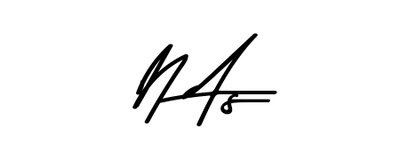 Create a personalized artistic stamp with N As in Asem Kandis PERSONAL USE font. Perfect for visual artists, designers, and influencers. N As signature style 9 images and pictures png