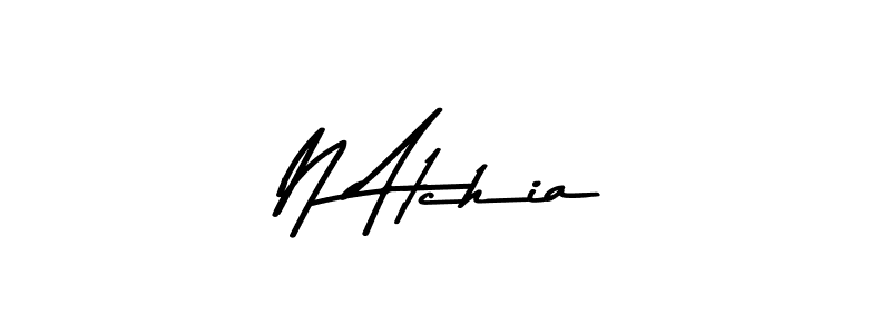 Make a beautiful signature design for name N Atchia. Use this online signature maker to create a handwritten signature for free. N Atchia signature style 9 images and pictures png