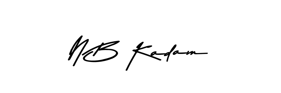 Design your own signature with our free online signature maker. With this signature software, you can create a handwritten (Asem Kandis PERSONAL USE) signature for name N B Kadam. N B Kadam signature style 9 images and pictures png