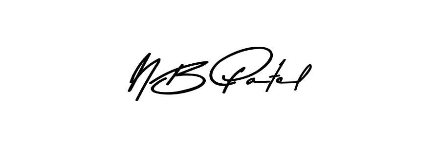 N B Patel stylish signature style. Best Handwritten Sign (Asem Kandis PERSONAL USE) for my name. Handwritten Signature Collection Ideas for my name N B Patel. N B Patel signature style 9 images and pictures png