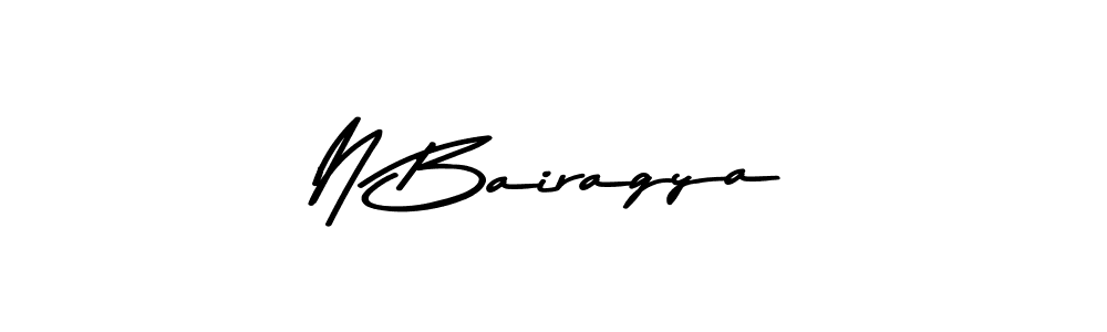 How to Draw N Bairagya signature style? Asem Kandis PERSONAL USE is a latest design signature styles for name N Bairagya. N Bairagya signature style 9 images and pictures png