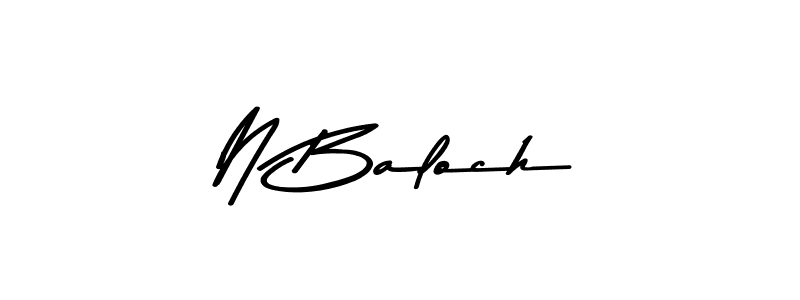 Here are the top 10 professional signature styles for the name N Baloch. These are the best autograph styles you can use for your name. N Baloch signature style 9 images and pictures png