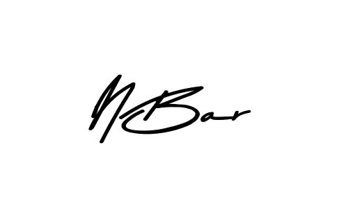 Also we have N Bar name is the best signature style. Create professional handwritten signature collection using Asem Kandis PERSONAL USE autograph style. N Bar signature style 9 images and pictures png