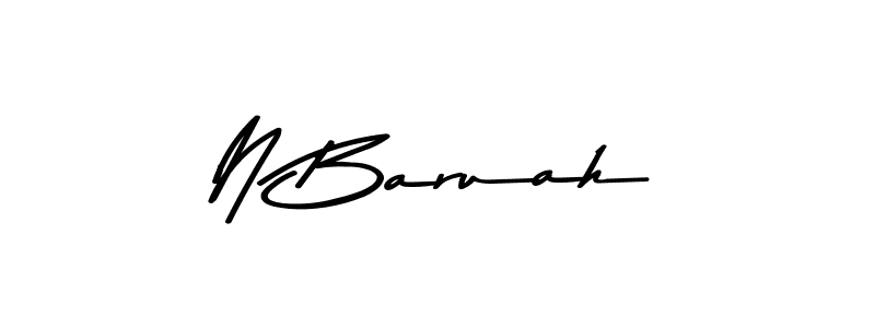 You should practise on your own different ways (Asem Kandis PERSONAL USE) to write your name (N Baruah) in signature. don't let someone else do it for you. N Baruah signature style 9 images and pictures png