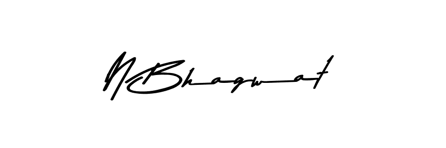 Similarly Asem Kandis PERSONAL USE is the best handwritten signature design. Signature creator online .You can use it as an online autograph creator for name N Bhagwat. N Bhagwat signature style 9 images and pictures png