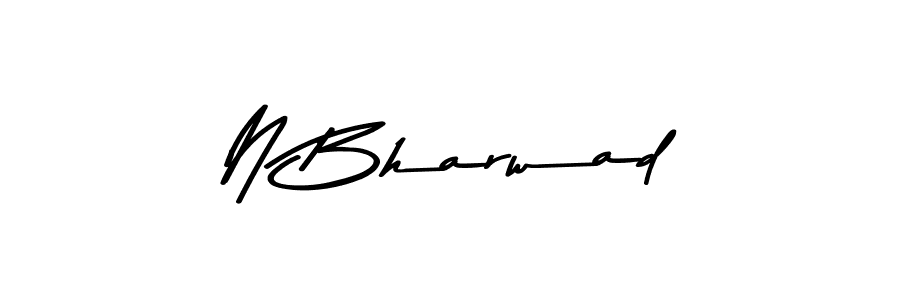 Make a beautiful signature design for name N Bharwad. Use this online signature maker to create a handwritten signature for free. N Bharwad signature style 9 images and pictures png