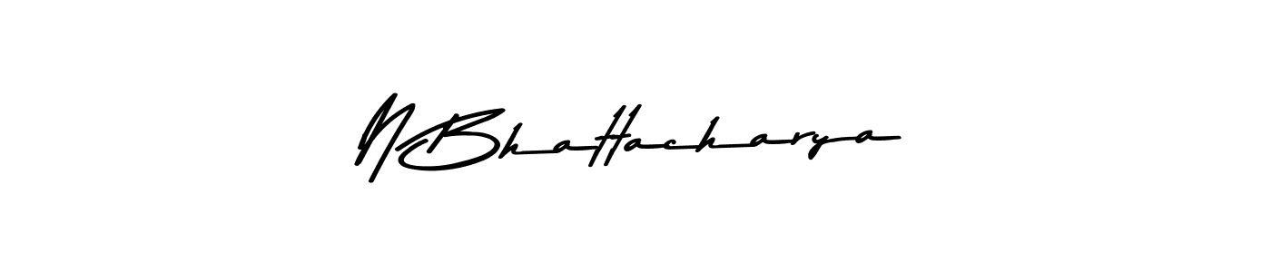 The best way (Asem Kandis PERSONAL USE) to make a short signature is to pick only two or three words in your name. The name N Bhattacharya include a total of six letters. For converting this name. N Bhattacharya signature style 9 images and pictures png