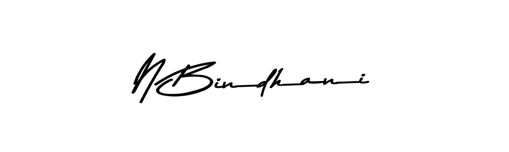 Make a beautiful signature design for name N Bindhani. With this signature (Asem Kandis PERSONAL USE) style, you can create a handwritten signature for free. N Bindhani signature style 9 images and pictures png