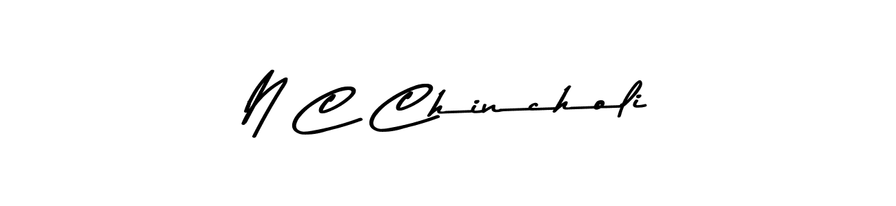 Here are the top 10 professional signature styles for the name N C Chincholi. These are the best autograph styles you can use for your name. N C Chincholi signature style 9 images and pictures png