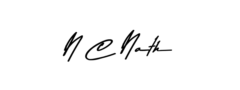 N C Nath stylish signature style. Best Handwritten Sign (Asem Kandis PERSONAL USE) for my name. Handwritten Signature Collection Ideas for my name N C Nath. N C Nath signature style 9 images and pictures png