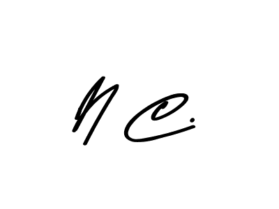 The best way (Asem Kandis PERSONAL USE) to make a short signature is to pick only two or three words in your name. The name N C. include a total of six letters. For converting this name. N C. signature style 9 images and pictures png