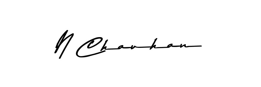 How to Draw N Chauhan signature style? Asem Kandis PERSONAL USE is a latest design signature styles for name N Chauhan. N Chauhan signature style 9 images and pictures png