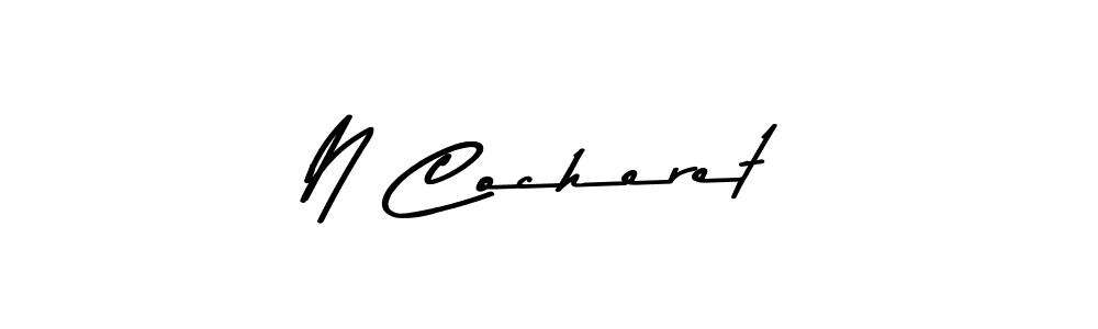 N Cocheret stylish signature style. Best Handwritten Sign (Asem Kandis PERSONAL USE) for my name. Handwritten Signature Collection Ideas for my name N Cocheret. N Cocheret signature style 9 images and pictures png