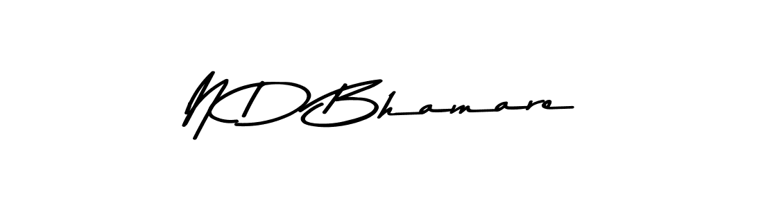 How to make N D Bhamare signature? Asem Kandis PERSONAL USE is a professional autograph style. Create handwritten signature for N D Bhamare name. N D Bhamare signature style 9 images and pictures png