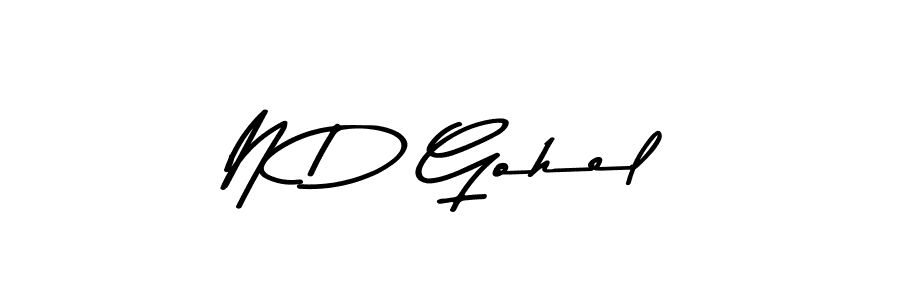 Make a beautiful signature design for name N D Gohel. Use this online signature maker to create a handwritten signature for free. N D Gohel signature style 9 images and pictures png
