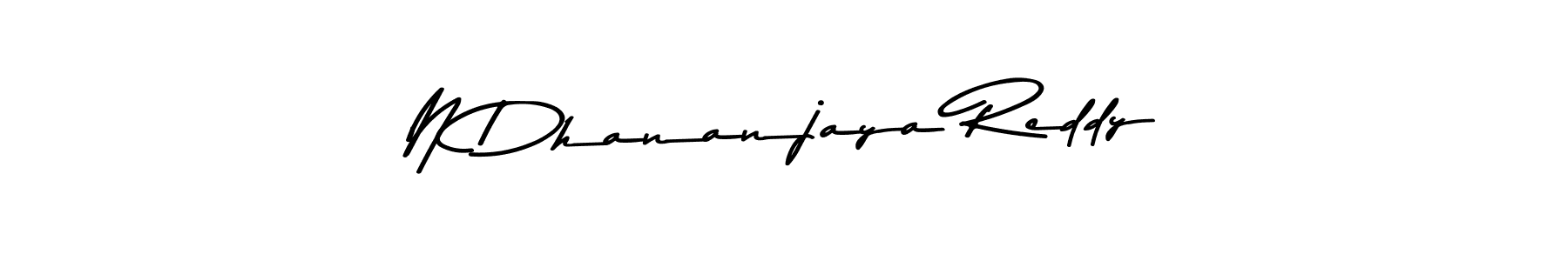 Create a beautiful signature design for name N Dhananjaya Reddy. With this signature (Asem Kandis PERSONAL USE) fonts, you can make a handwritten signature for free. N Dhananjaya Reddy signature style 9 images and pictures png