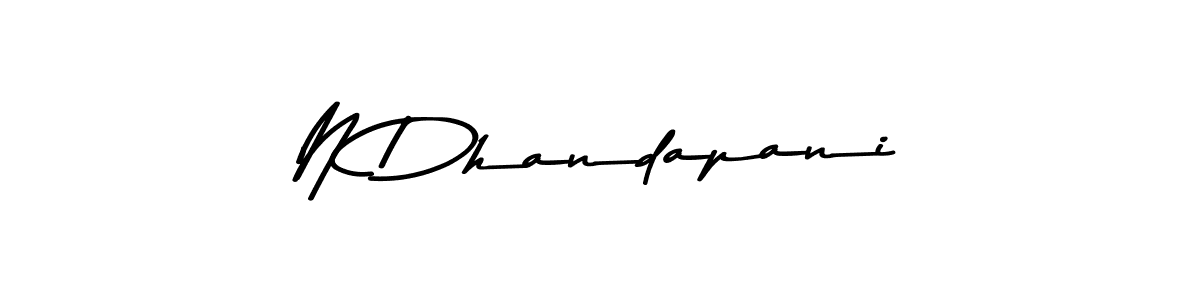 N Dhandapani stylish signature style. Best Handwritten Sign (Asem Kandis PERSONAL USE) for my name. Handwritten Signature Collection Ideas for my name N Dhandapani. N Dhandapani signature style 9 images and pictures png