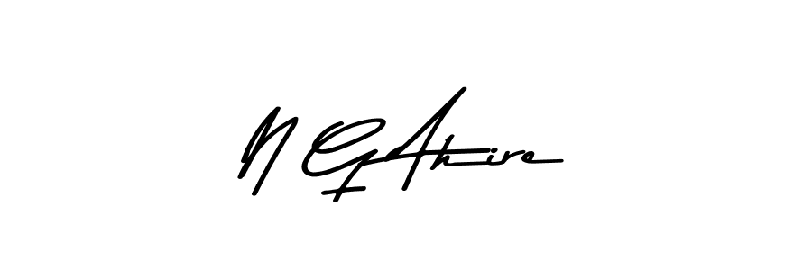 How to make N G Ahire signature? Asem Kandis PERSONAL USE is a professional autograph style. Create handwritten signature for N G Ahire name. N G Ahire signature style 9 images and pictures png