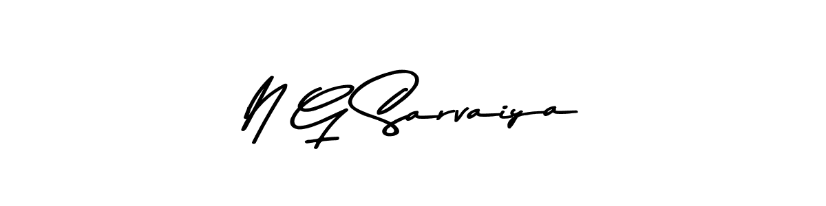 You can use this online signature creator to create a handwritten signature for the name N G Sarvaiya. This is the best online autograph maker. N G Sarvaiya signature style 9 images and pictures png