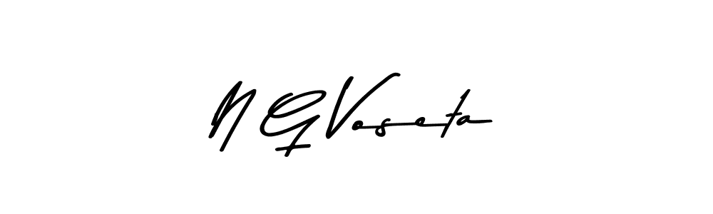 Make a beautiful signature design for name N G Voseta. Use this online signature maker to create a handwritten signature for free. N G Voseta signature style 9 images and pictures png