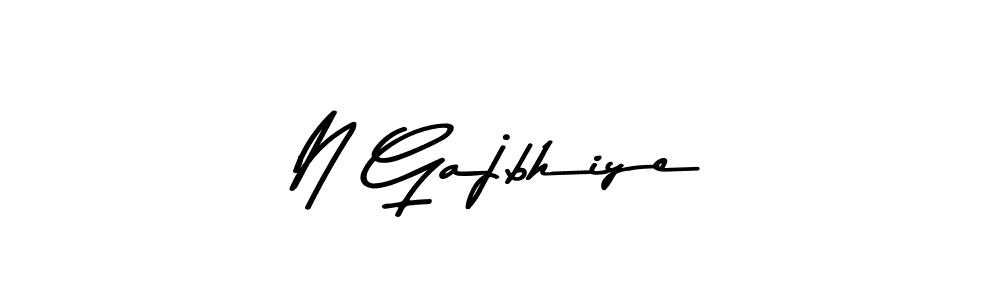 Use a signature maker to create a handwritten signature online. With this signature software, you can design (Asem Kandis PERSONAL USE) your own signature for name N Gajbhiye. N Gajbhiye signature style 9 images and pictures png