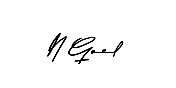 N Goel stylish signature style. Best Handwritten Sign (Asem Kandis PERSONAL USE) for my name. Handwritten Signature Collection Ideas for my name N Goel. N Goel signature style 9 images and pictures png