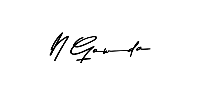 Make a beautiful signature design for name N Gowda. Use this online signature maker to create a handwritten signature for free. N Gowda signature style 9 images and pictures png