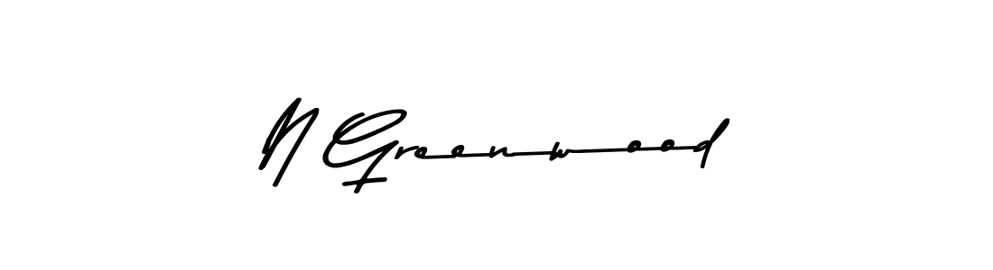 Also we have N Greenwood name is the best signature style. Create professional handwritten signature collection using Asem Kandis PERSONAL USE autograph style. N Greenwood signature style 9 images and pictures png