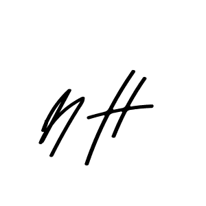 Similarly Asem Kandis PERSONAL USE is the best handwritten signature design. Signature creator online .You can use it as an online autograph creator for name N H. N H signature style 9 images and pictures png