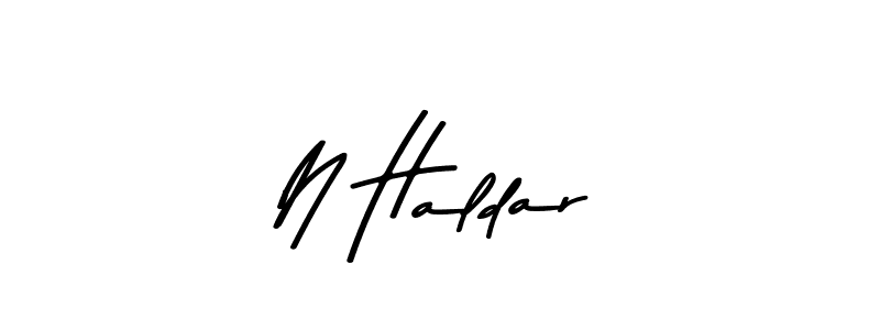 Design your own signature with our free online signature maker. With this signature software, you can create a handwritten (Asem Kandis PERSONAL USE) signature for name N Haldar. N Haldar signature style 9 images and pictures png