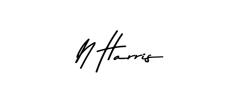 Make a beautiful signature design for name N Harris. With this signature (Asem Kandis PERSONAL USE) style, you can create a handwritten signature for free. N Harris signature style 9 images and pictures png