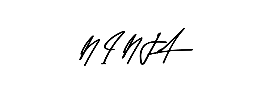 How to make N I N J A name signature. Use Asem Kandis PERSONAL USE style for creating short signs online. This is the latest handwritten sign. N I N J A signature style 9 images and pictures png