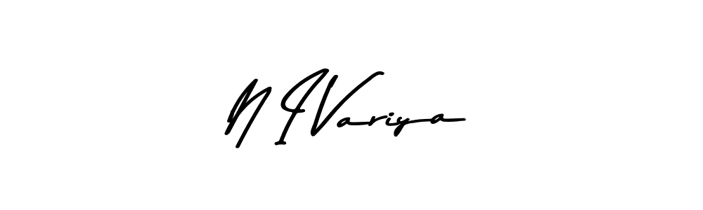 N I Variya stylish signature style. Best Handwritten Sign (Asem Kandis PERSONAL USE) for my name. Handwritten Signature Collection Ideas for my name N I Variya. N I Variya signature style 9 images and pictures png