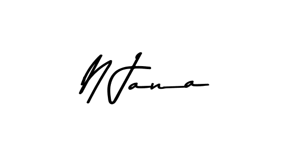 N Jana stylish signature style. Best Handwritten Sign (Asem Kandis PERSONAL USE) for my name. Handwritten Signature Collection Ideas for my name N Jana. N Jana signature style 9 images and pictures png