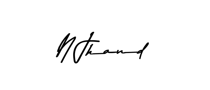 The best way (Asem Kandis PERSONAL USE) to make a short signature is to pick only two or three words in your name. The name N Jhand include a total of six letters. For converting this name. N Jhand signature style 9 images and pictures png