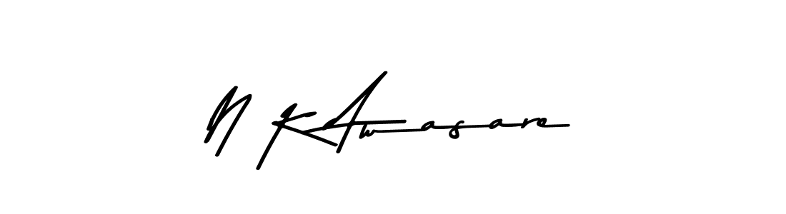 N K Awasare stylish signature style. Best Handwritten Sign (Asem Kandis PERSONAL USE) for my name. Handwritten Signature Collection Ideas for my name N K Awasare. N K Awasare signature style 9 images and pictures png