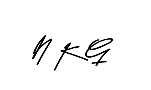 N K G stylish signature style. Best Handwritten Sign (Asem Kandis PERSONAL USE) for my name. Handwritten Signature Collection Ideas for my name N K G. N K G signature style 9 images and pictures png