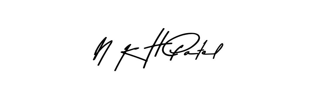 Use a signature maker to create a handwritten signature online. With this signature software, you can design (Asem Kandis PERSONAL USE) your own signature for name N K H Patel. N K H Patel signature style 9 images and pictures png