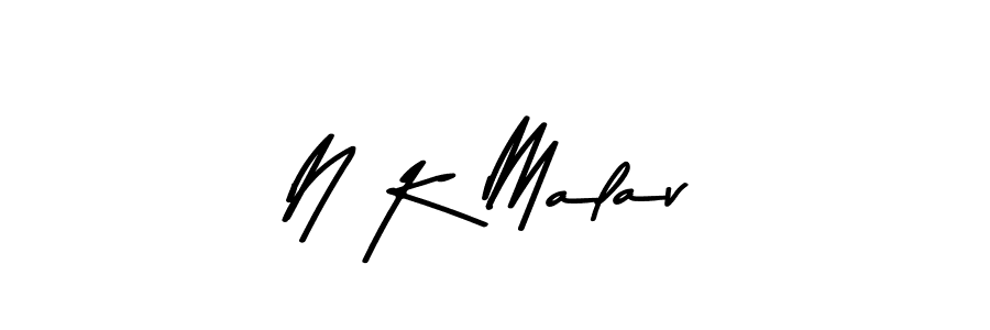 Also we have N K Malav name is the best signature style. Create professional handwritten signature collection using Asem Kandis PERSONAL USE autograph style. N K Malav signature style 9 images and pictures png