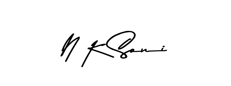 This is the best signature style for the N K Soni name. Also you like these signature font (Asem Kandis PERSONAL USE). Mix name signature. N K Soni signature style 9 images and pictures png