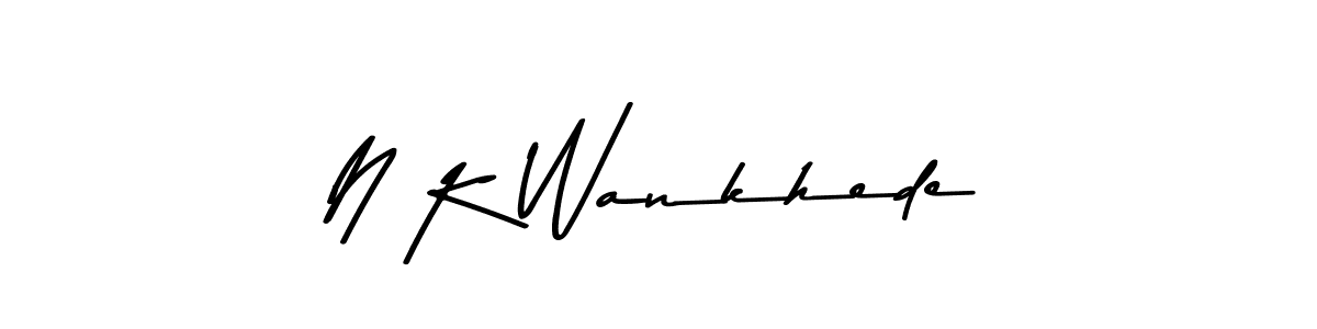 Also we have N K Wankhede name is the best signature style. Create professional handwritten signature collection using Asem Kandis PERSONAL USE autograph style. N K Wankhede signature style 9 images and pictures png