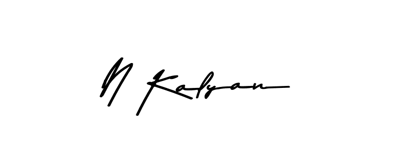 Asem Kandis PERSONAL USE is a professional signature style that is perfect for those who want to add a touch of class to their signature. It is also a great choice for those who want to make their signature more unique. Get N Kalyan name to fancy signature for free. N Kalyan signature style 9 images and pictures png