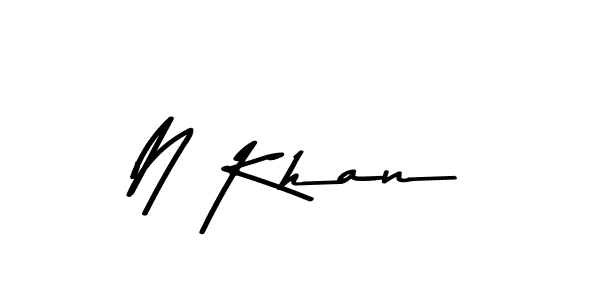 Asem Kandis PERSONAL USE is a professional signature style that is perfect for those who want to add a touch of class to their signature. It is also a great choice for those who want to make their signature more unique. Get N Khan name to fancy signature for free. N Khan signature style 9 images and pictures png