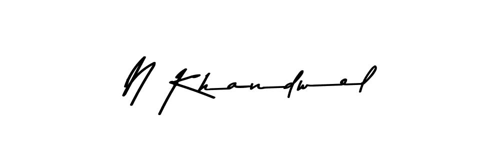 Best and Professional Signature Style for N Khandwel. Asem Kandis PERSONAL USE Best Signature Style Collection. N Khandwel signature style 9 images and pictures png